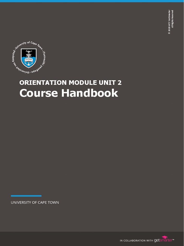 UCT PDI OMU2 Course Handbook | PDF | Investing | Learning