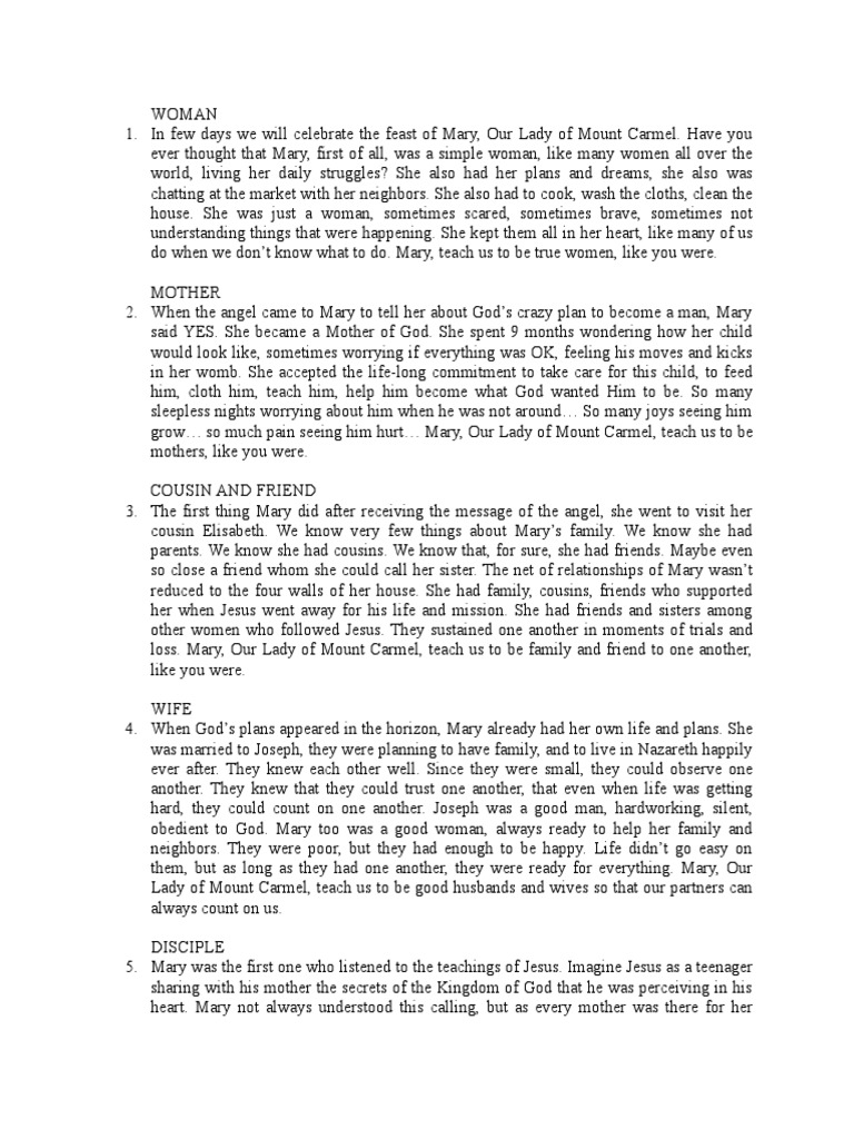 Novena | PDF | Mary, Mother Of Jesus | Jesus