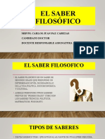 El Saber Filosófico Clase Iv