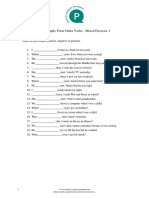 Past Simple Form With Other Verbs Mixed Exercise 1-Pages-1