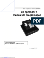 Manual de Programação Do Operador E: Caixa Registradora Eletrônica ER-285M