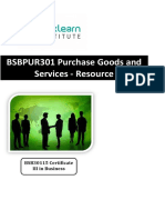 9 Bsbpur301 Purchase Goods and Services 818