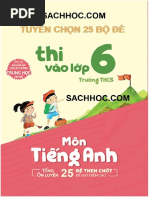 Tuyển chọn 25 Bộ đề thi vào 6 Môn Tiếng anh có đáp án