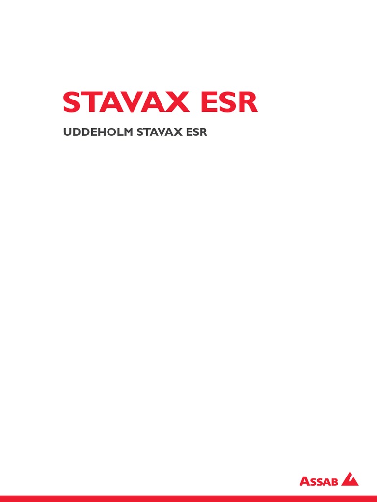 Stavax ESR PH-EN | PDF | Heat Treating | Metalworking