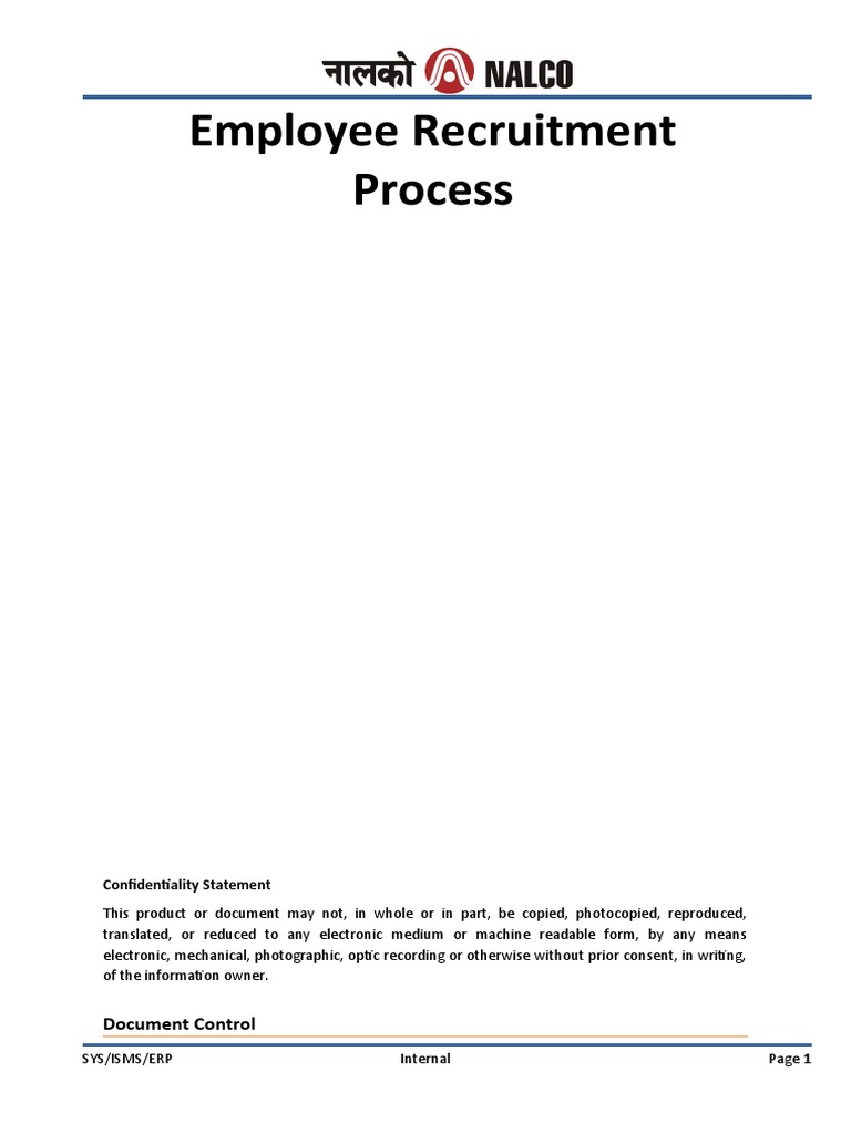 ERP-Employee Recruitment Process V1.0 | Download Free PDF | Recruitment ...