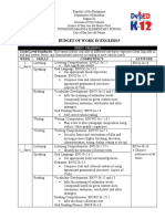 ENG5 Budget of Work 1st