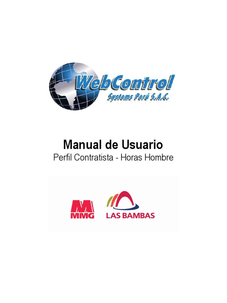 Manual de Horas Hombre en Webcontrol | PDF | Usuario (informática ...