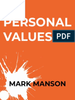 Personal Values - Mark Manson