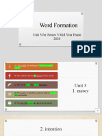 Word Formation Unit 3