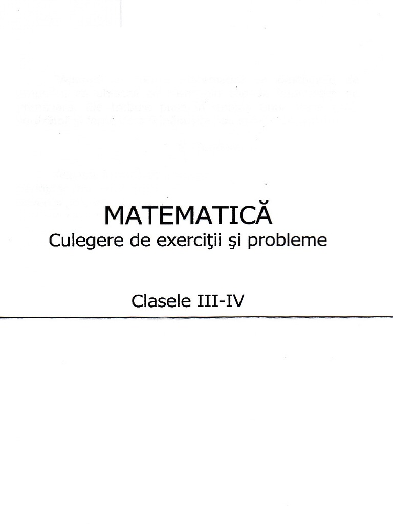 Clasa 3 4 Ok | PDF