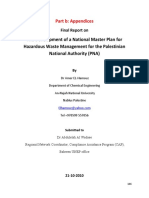 Part B Appendices Final Report On The Development of A National Master Plan For Hazardous Waste Management For The Palestinian National Authority en