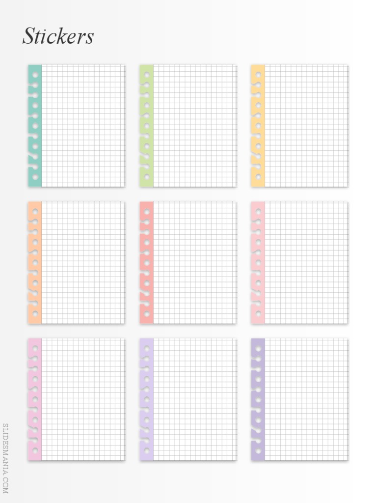 Digital Notebook with tabs and stickers · SlidesMania PDF
