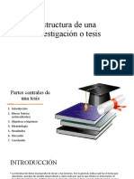 Estructura de Una Investigación o Tésis