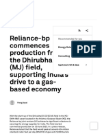 Reliance-Bp Commences Production From The Dhirubhai 55 (MJ) Field, Supporting India's Drive To A Gas-Based Economy - S&P Global