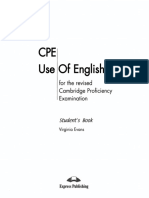 Cpe Use of English 1 by Virginia Evans Students Book