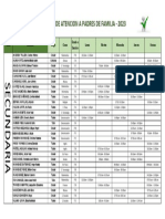 Horario - Atencion A PPFF - Secundaria