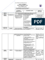 Weekly Home Learning Plan Editable