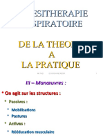 Kinesitherapie Respiratoire de La Theorie A La Pratique