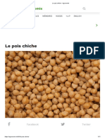 Le Pois Chiche - Agronomie