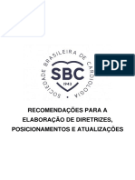 Recomendações para Elaboração de Diretrizes - SBC - 2021
