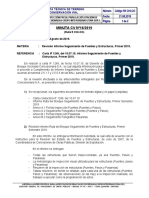 MINUTA TECNICA Nº16 Revisión Informe Puentes y Estructuras 1ers 2019