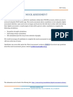 IWCF Mock Assessment Information