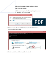 Cara Mengembalikan File Yang Hilang Akibat Virus Dengan Command Prompt