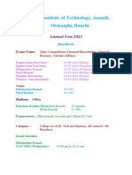 Handbook of Quiz Competition 2023