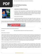 Hierarchical and Partitional Clustering