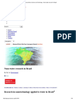 Journal Nano Science and Technology Nano Water Research in Brazil