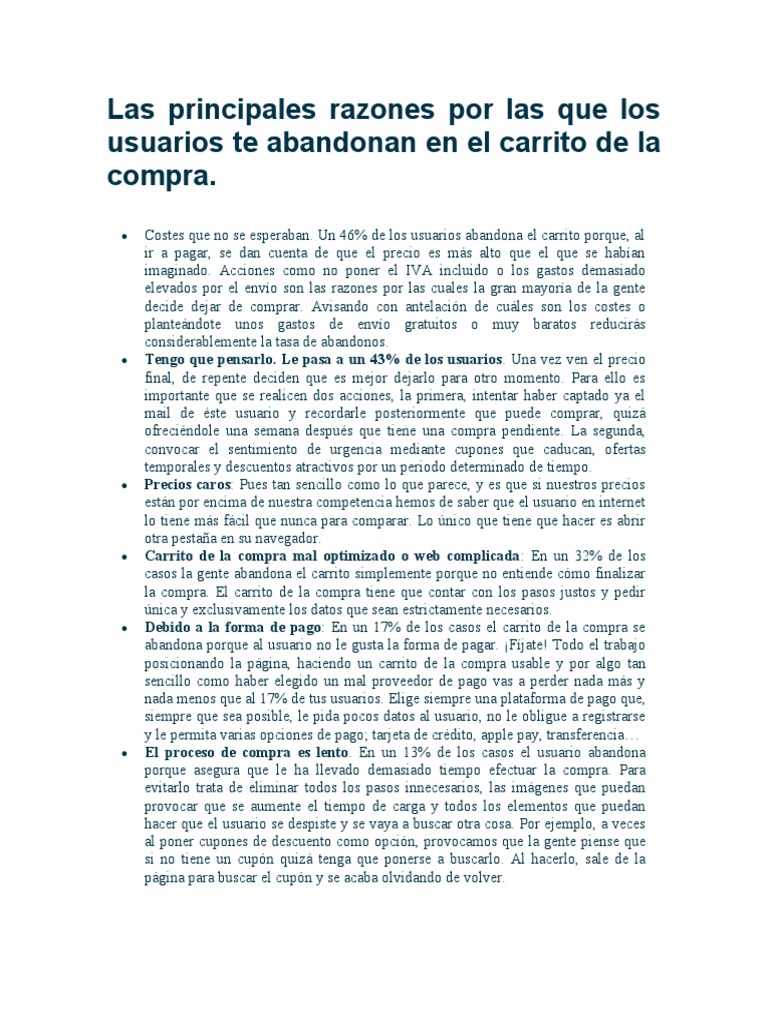 Las Principales Razones Por Las Que Los Usuarios Te Abandonan en El ...