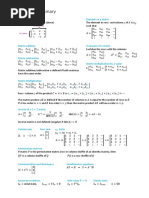 Matrices Summary