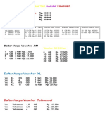 Daftar Harga Voucher