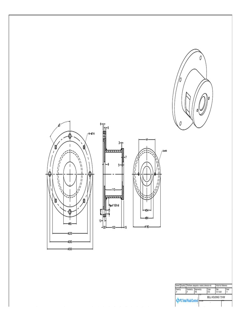 Bell Housing 7.5 KW PDF