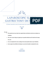 Laparoscopic Sleeve Gastrictomy Dictation