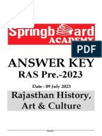 Rajasthan History, Art & Culture 09 July 2023