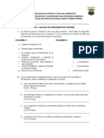 Prueba de Suficiencia de Ciencias Naturales Grado 4 Primer Periodo