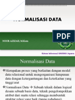 Materi 7 - Normalisasi