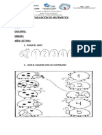 Evaluacion de Matematica. 2023