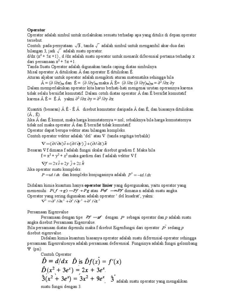 Operator | PDF