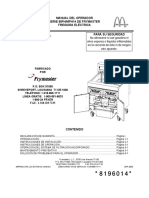 MANUAL FRYMASTER Adaptable A Ihop de Mcdonalds