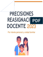 Precisiones Reasignación 2023