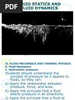 Fluid Statics and Fluid Dynamics General Physics 1