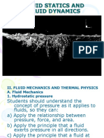 Fluid Statics and Fluid Dynamics General Physics 1
