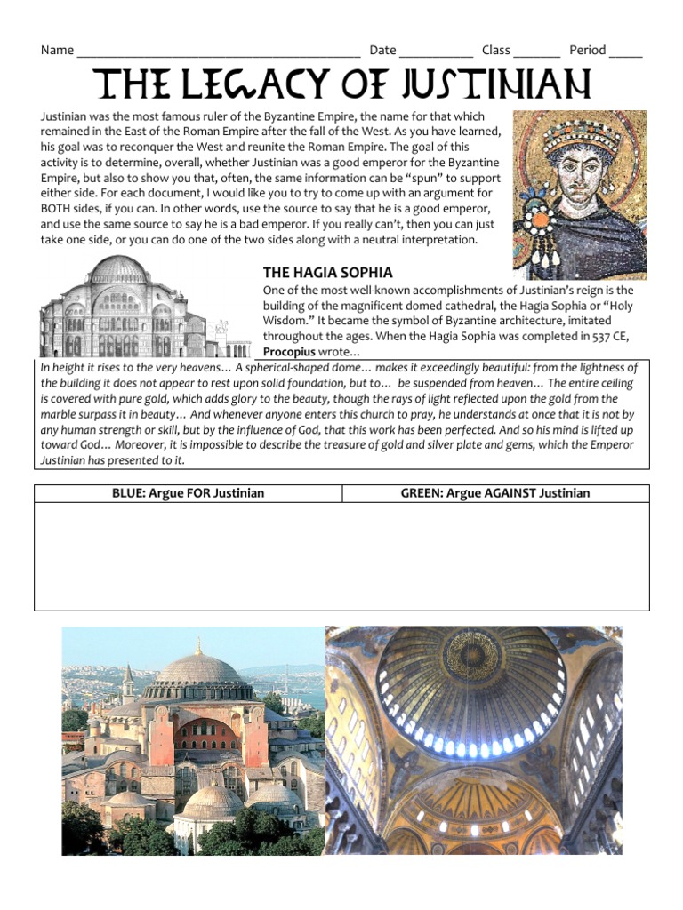 Justinian's Key Accomplishments and Legacy | PDF | Justinian I ...
