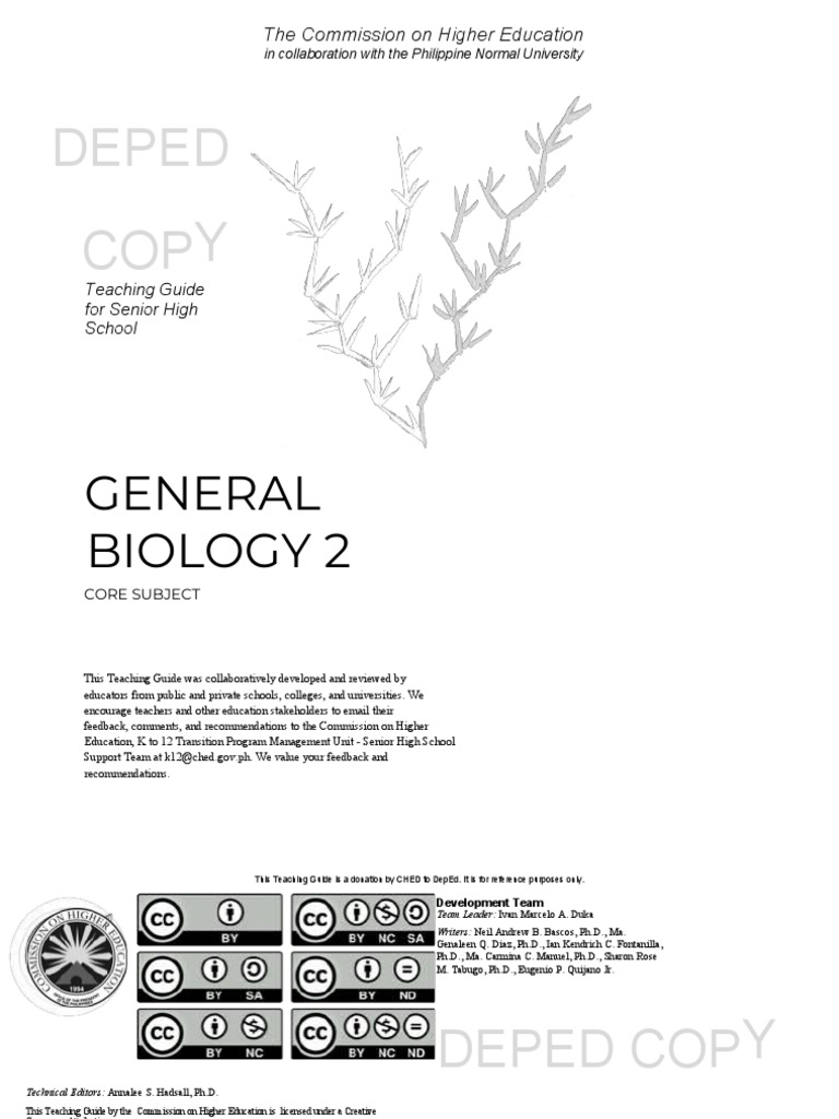 Senior High School Biology Teaching Guide | PDF | Genetics | Evolution