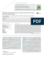 Ecological, Thermal and Acoustical Insulating Composite From Hempshives and Sapropel Bindergiedrius