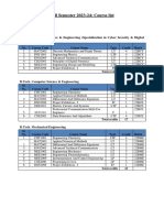 Fall - Semester - 23-24 - Course - List - 2022