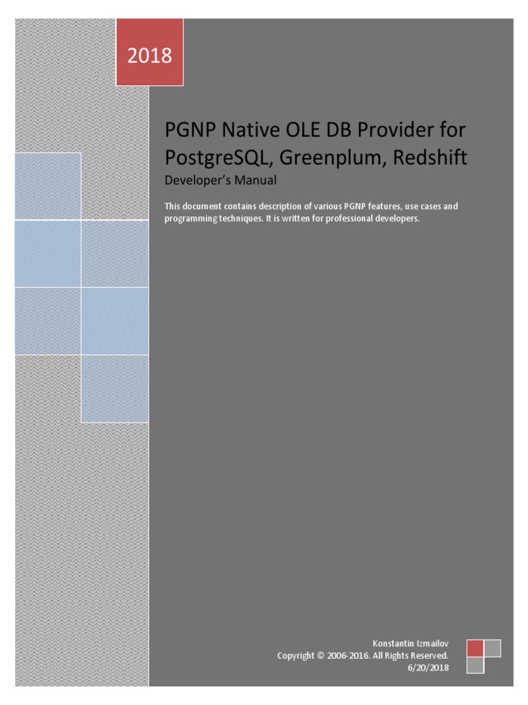 Developer Manual | PDF | Windows Registry | Postgre Sql