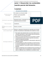 Examen - (AAB02) Cuestionario 1 - Desarro... A La Evaluación Parcial Del Bimestre